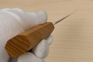 Hokiyama Ginga San-mai Silver steel 3 Bunka 170mm (6.7") Elongated Octagonal Japanese Zelkova Handle