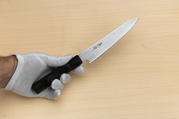 Kagekiyo VG10 Damascus Petty knife 150mm (6") Wood micarta Kagekiyo VG10 Damascus Petty knife 150mm (6") Wood micarta