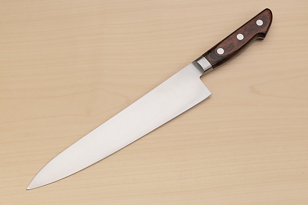 Sakai Takayuki Blue Steel 2 Gyuto knife 240mm ( 9.5 ") Packer Wood handle Sakai Takayuki Blue Steel 2 Gyuto knife 240mm ( 9.5 ") Packer Wood handle
