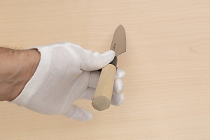 Sakai Takayuki Bohler Uddeholm Petty knife 150mm (6 ") Magnolia/Buffalo horn handle