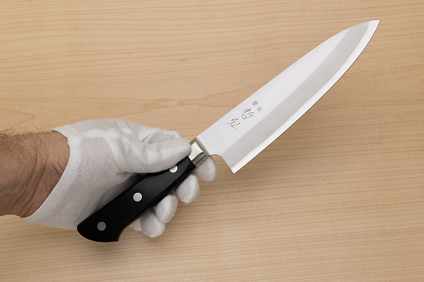 Tetsuhiro Blue steel 2 Gyuto knife 175mm (6.9") Black paper micarta