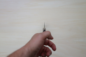 Miki VG1 Nakiri knife 165mm (6.5") Black Pakkawood handle