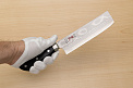 Tetsuhiro VG10 Damascus Nakiri vegetable knife 160mm (6.3") Black paper micarta - Knife-Life - Best Japanese Knife Store