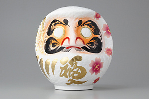 Miyabi Daruma Sakura White Medium 20cm