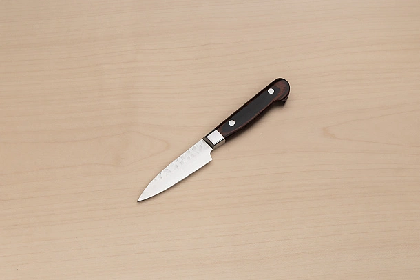 Sakai Takayuki 33-layer Damascus VG10 Petty knife 80mm ( 3.2 ") Spanish Mahogany handle Sakai Takayuki 33-layer Damascus VG10 Petty knife 80mm ( 3.2 ") Spanish Mahogany handle