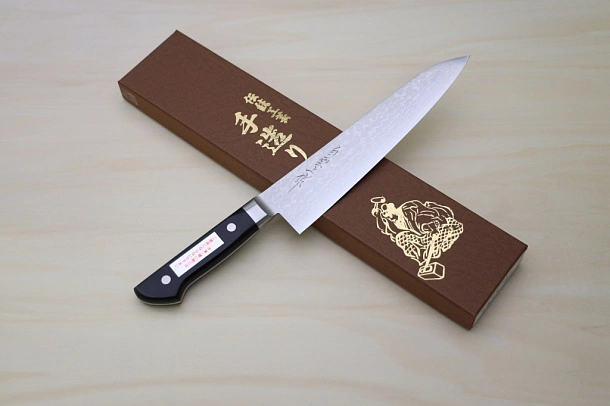 Miki VG10 35 Layers Damascus Gyuto knife 210mm (8.27") Black Pakkawood handle