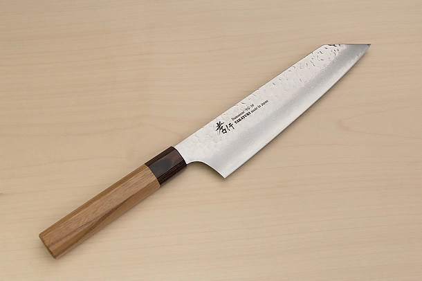 Sakai Takayuki 33-layer VG10 Damascus Kengata Gyuto knife 190mm (7.5 ") Keyaki (Japanese Elm) handle Sakai Takayuki 33-layer VG10 Damascus Kengata Gyuto knife 190mm (7.5 ") Keyaki (Japanese Elm) handle