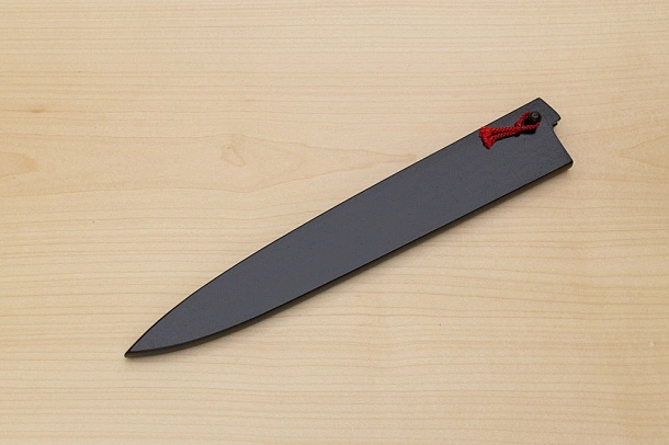 Kagekiyo Black wooden sheath for Sujihiki 270mm (10.7") lacquered with Urushi 