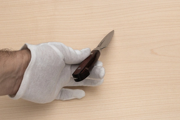 Sakai Takayuki 33-layer Damascus VG10 Petty knife 80mm ( 3.2 ") Spanish Mahogany handle Sakai Takayuki 33-layer Damascus VG10 Petty knife 80mm ( 3.2 ") Spanish Mahogany handle