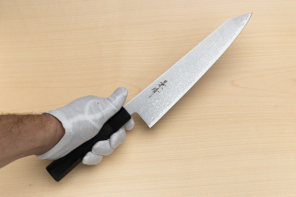 Kagekiyo VG10 Damascus Kiritsuke knife 240mm (9.5") Wood micarta Kagekiyo VG10 Damascus Kiritsuke knife 240mm (9.5") Wood micarta