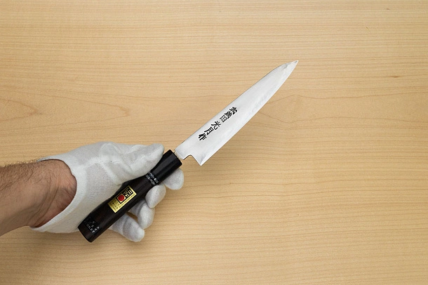 Goko Hamono Musashinokuni Kogetsu SK5 Petty knife 150mm (5.91") Rosewood handle Goko Hamono Musashinokuni Kogetsu SK5 Petty knife 150mm (5.91") Rosewood handle