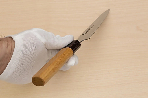 Sakai Takayuki 33-layer VG10 Damascus Petty knife 150mm (6 ") Keyaki (Japanese Elm) handle Sakai Takayuki 33-layer VG10 Damascus Petty knife 150mm (6 ") Keyaki (Japanese Elm) handle