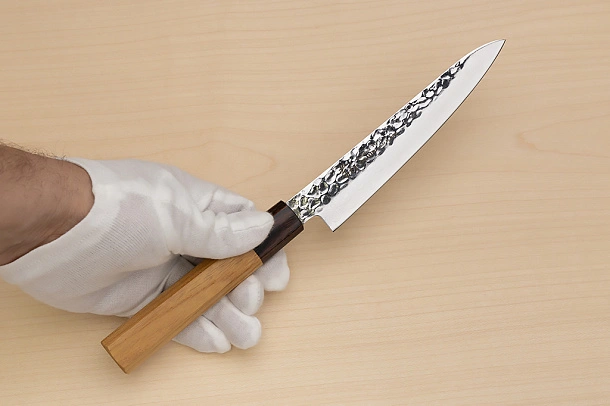 Sakai Takayuki 33-layer VG10 Damascus Petty knife 150mm (6 ") Keyaki (Japanese Elm) handle Sakai Takayuki 33-layer VG10 Damascus Petty knife 150mm (6 ") Keyaki (Japanese Elm) handle