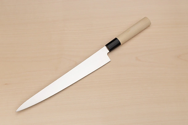 Sakai Takayuki AUS8 Sujihiki knife 240mm (9.5 ") Magnolia/Buffalo horn handle Sakai Takayuki AUS8 Sujihiki knife 240mm (9.5 ") Magnolia/Buffalo horn handle