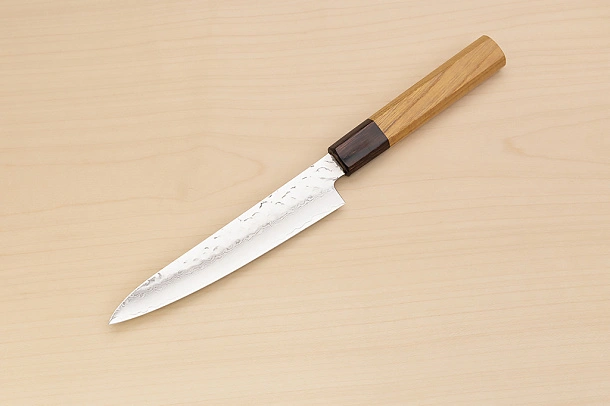 Sakai Takayuki 33-layer VG10 Damascus Petty knife 150mm (6 ") Keyaki (Japanese Elm) handle Sakai Takayuki 33-layer VG10 Damascus Petty knife 150mm (6 ") Keyaki (Japanese Elm) handle
