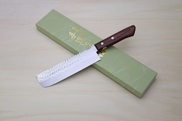 Miki VG1 Nakiri knife 165mm (6.5") Black Pakkawood handle Miki VG1 Nakiri knife 165mm (6.5") Black Pakkawood handle