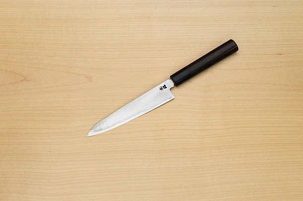 Goko Hamono Musashinokuni Kogetsu SK5 Petty knife 150mm (5.91") Rosewood handle Goko Hamono Musashinokuni Kogetsu SK5 Petty knife 150mm (5.91") Rosewood handle